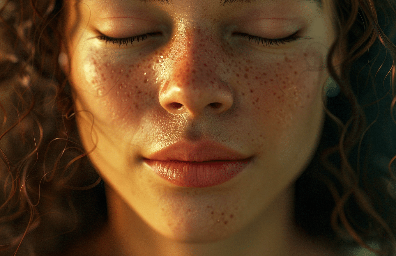 Mujer aprendiendo a meditar